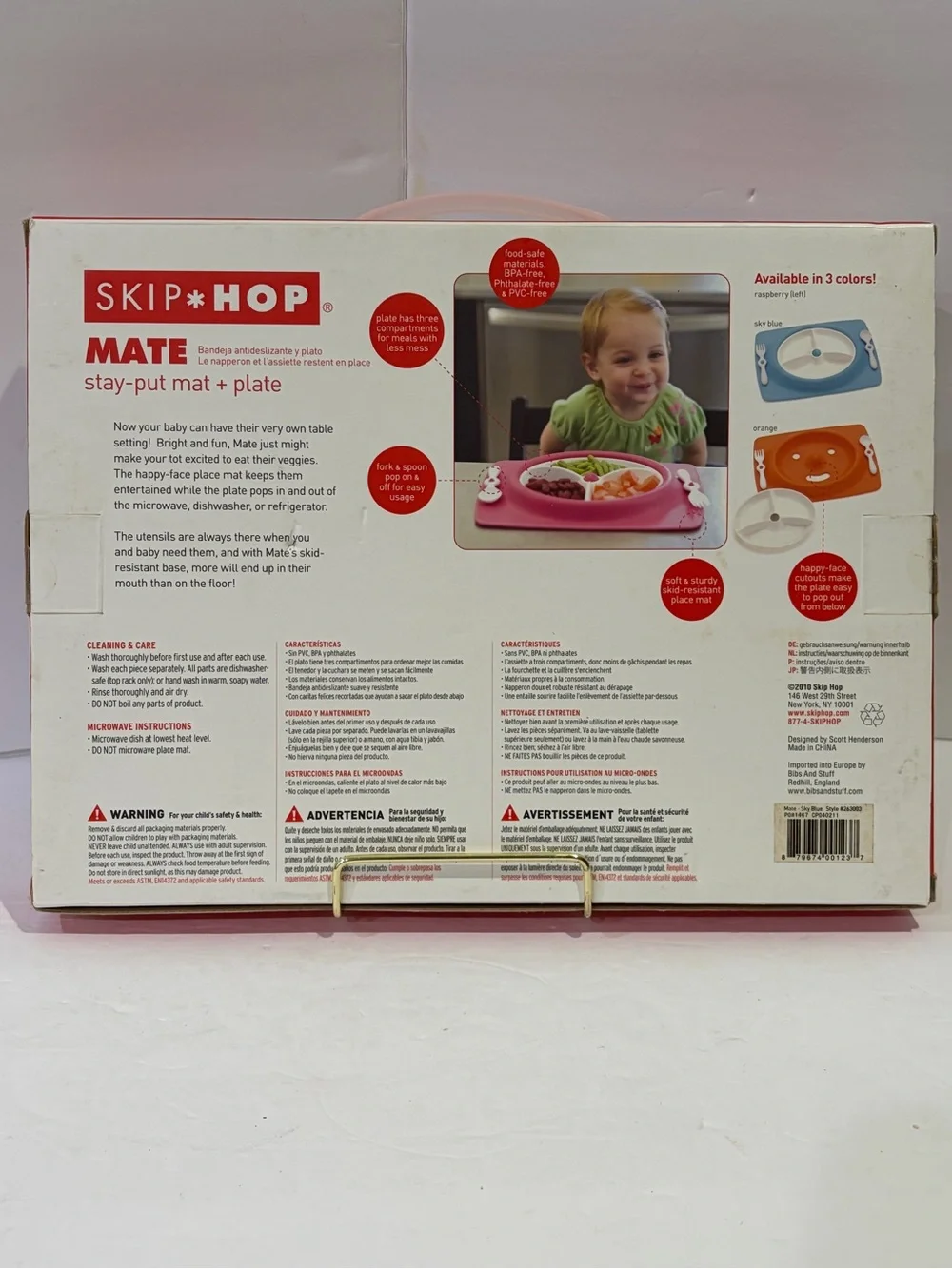 Skip Hop MATE Stay-Put Feeding Set with Utensils NRFB
